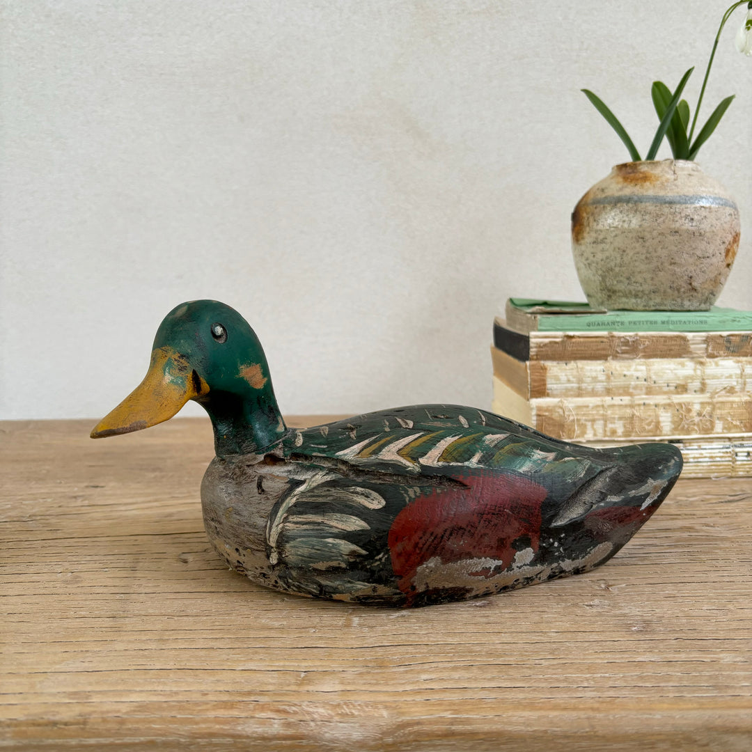 Antique Hand-Painted Decoy Duck