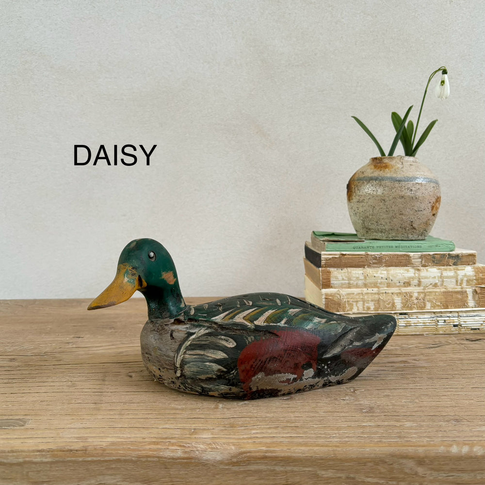 Antique Hand-Painted Decoy Duck