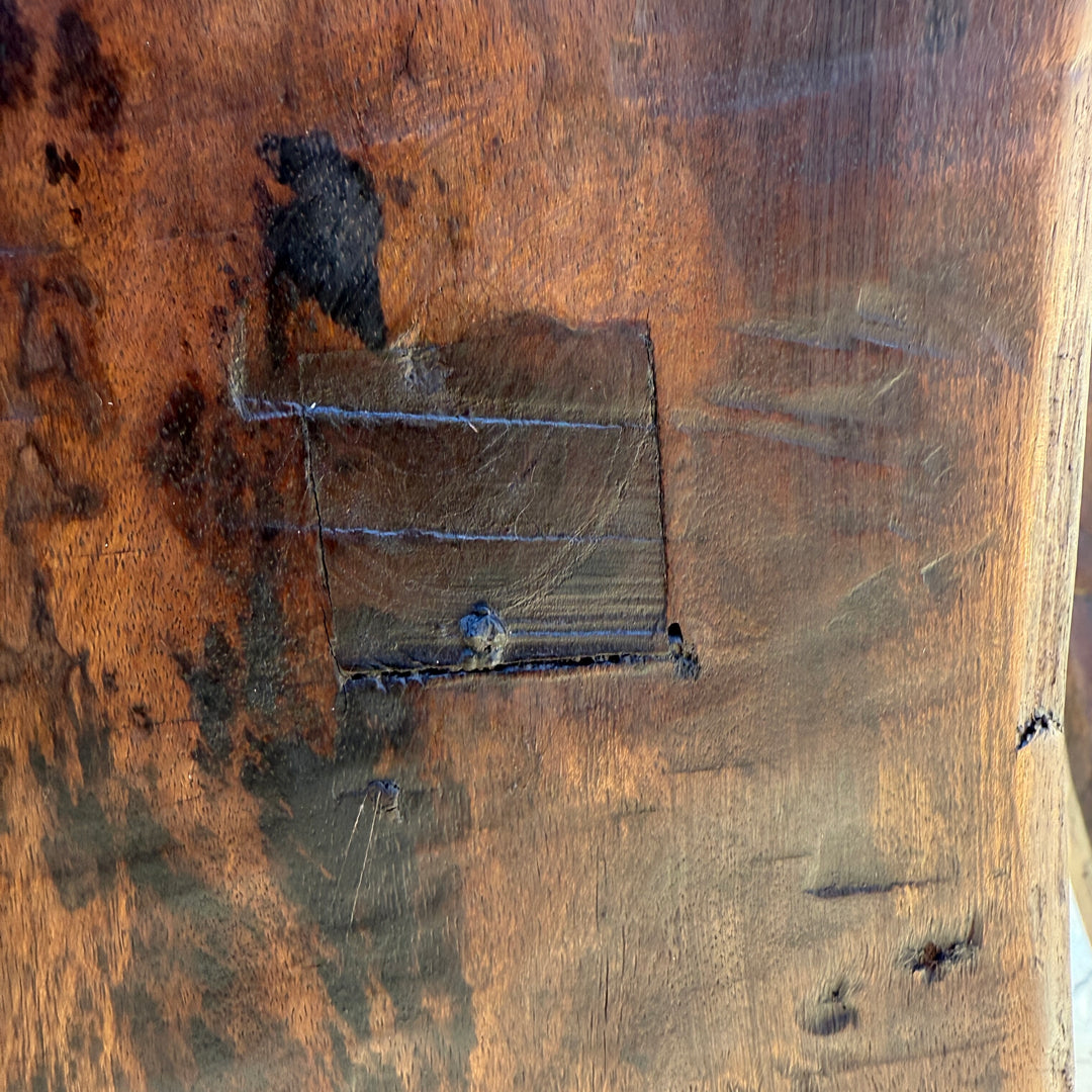 Antique Handcarved Curved Bench | Four seats