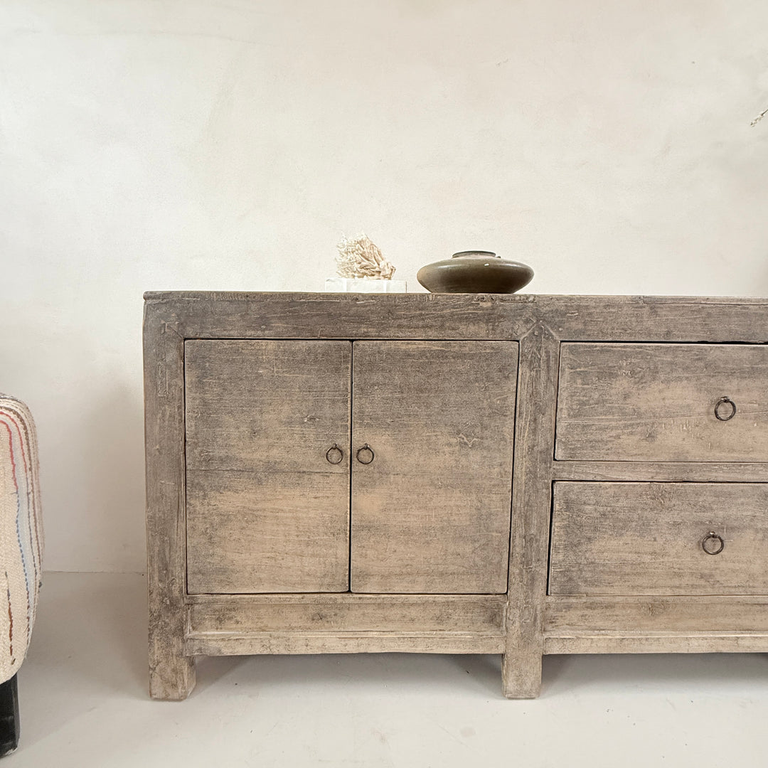Antique Large Black Sideboard Casterton