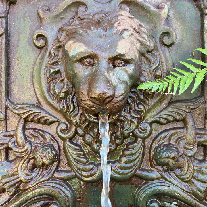 Antique Lion Water feature front view