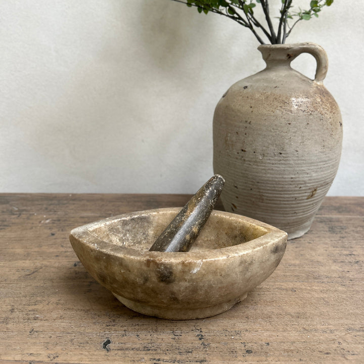 Antique Marble Pestle & Mortar