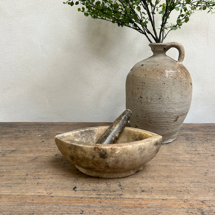 Antique Marble Pestle & Mortar