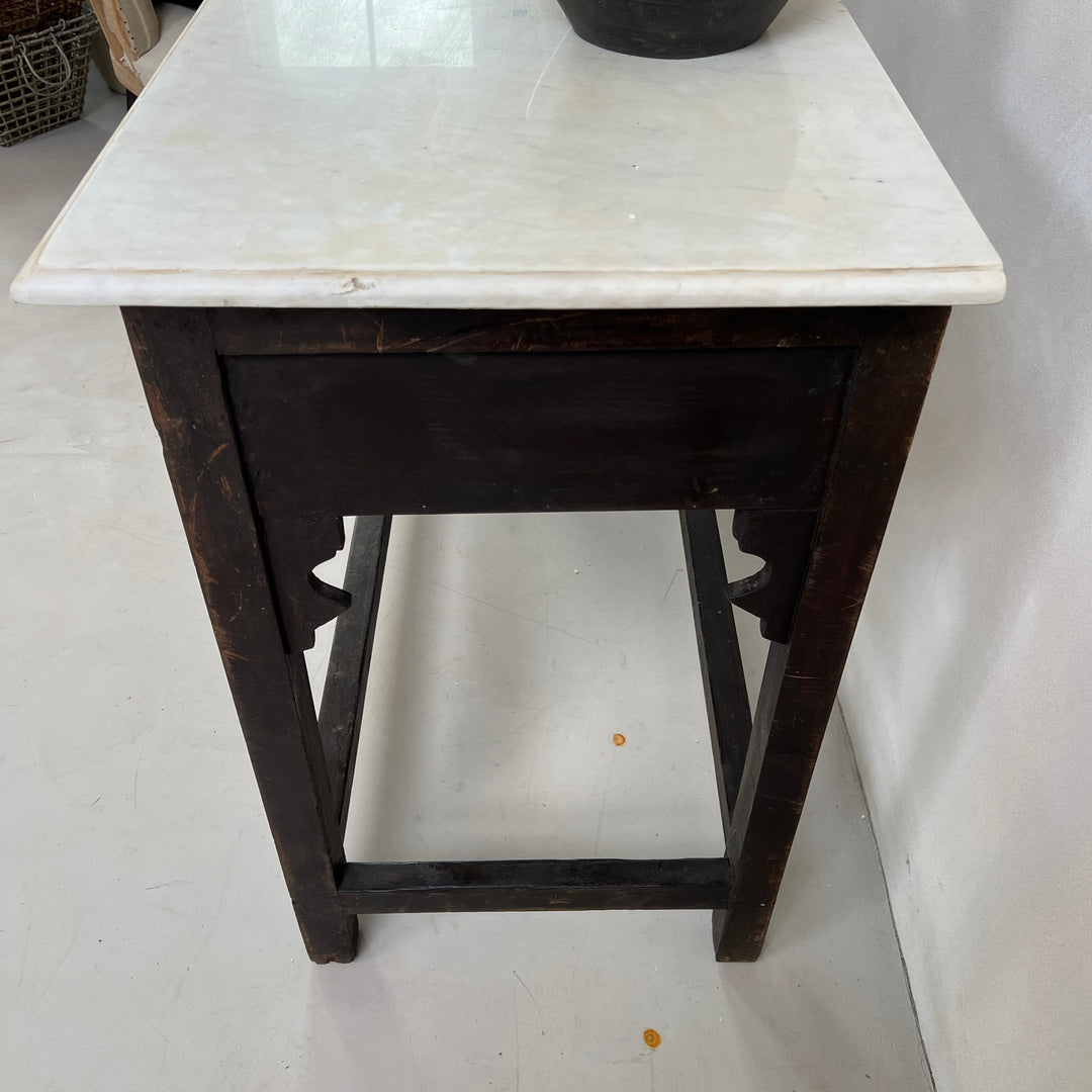 Antique Marble Top Console table