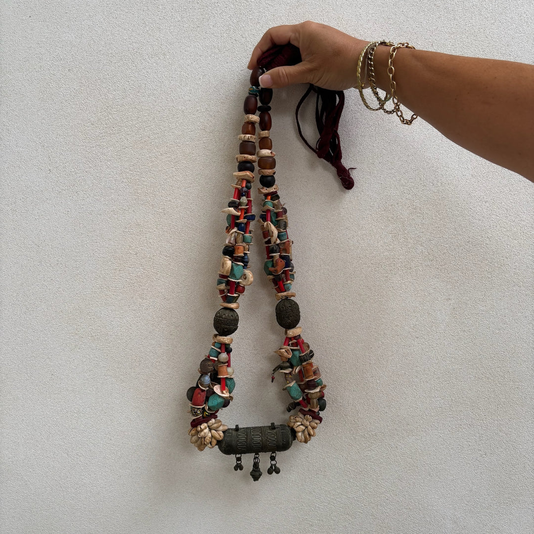 Antique Moroccan Beaded Necklace | No1 