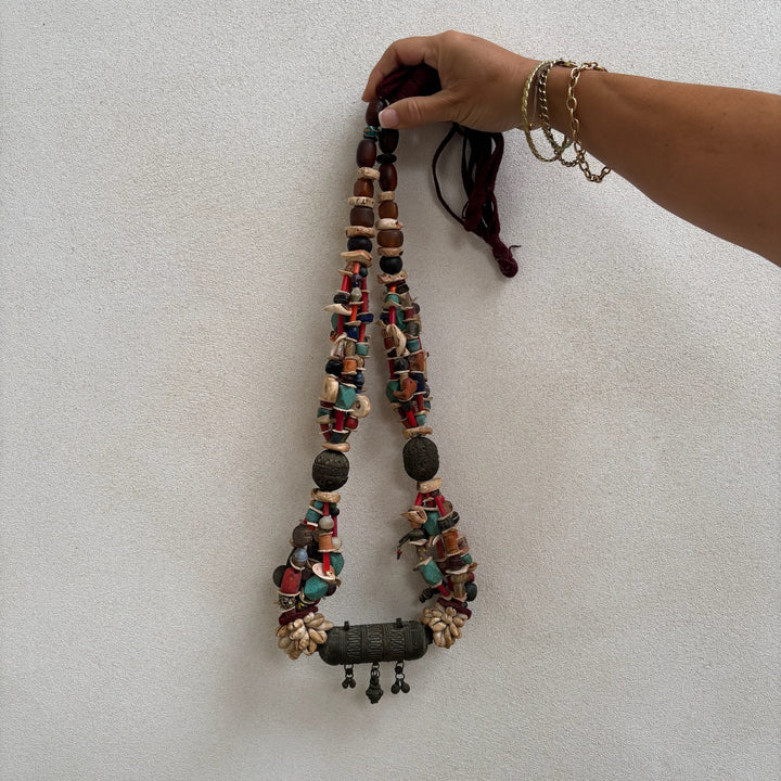 Antique Moroccan Beaded Necklace | No1 