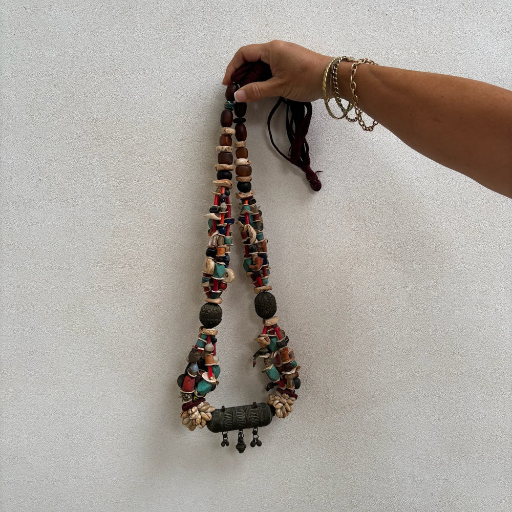 Antique Moroccan Beaded Necklace | No1