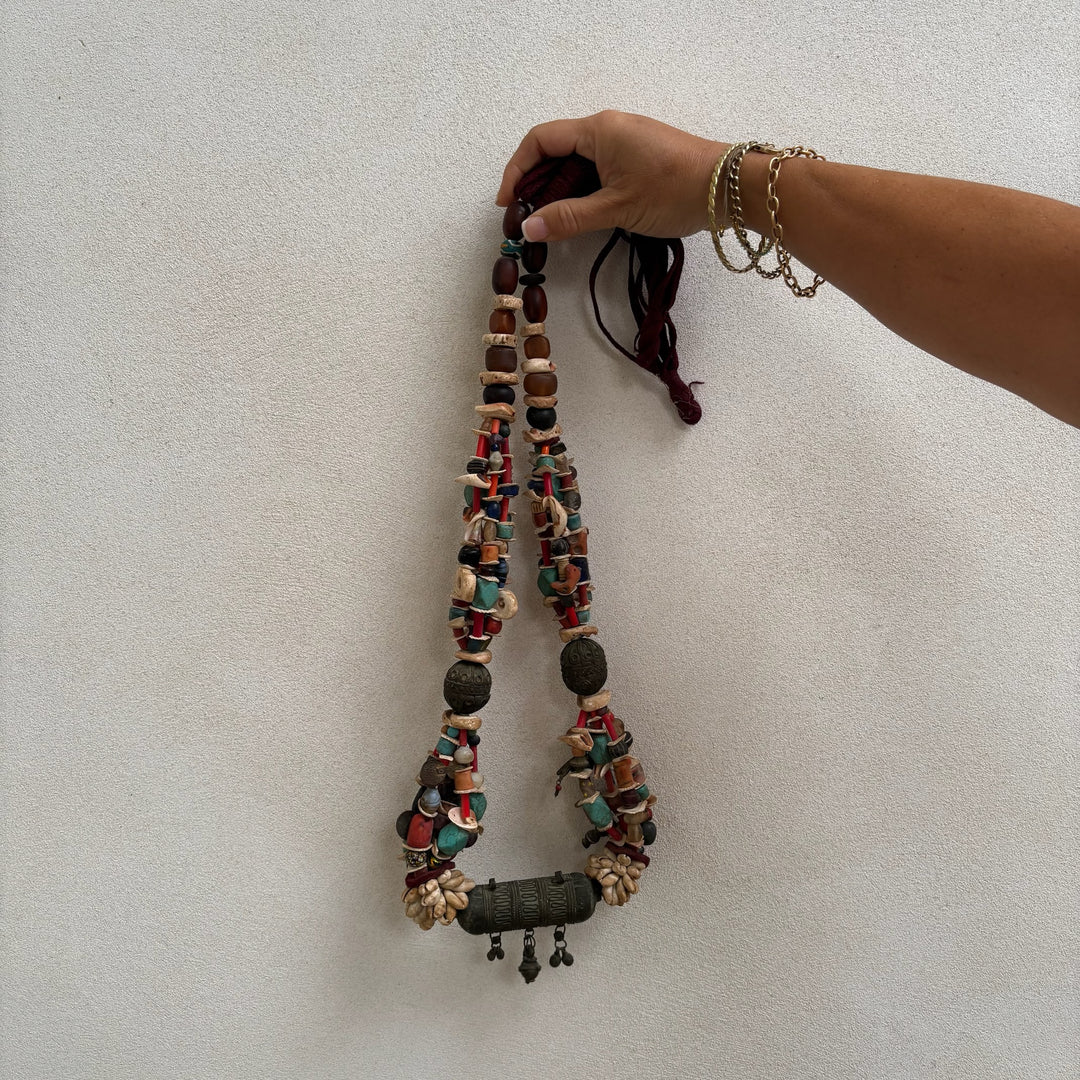 Antique Moroccan Beaded Necklace | No1