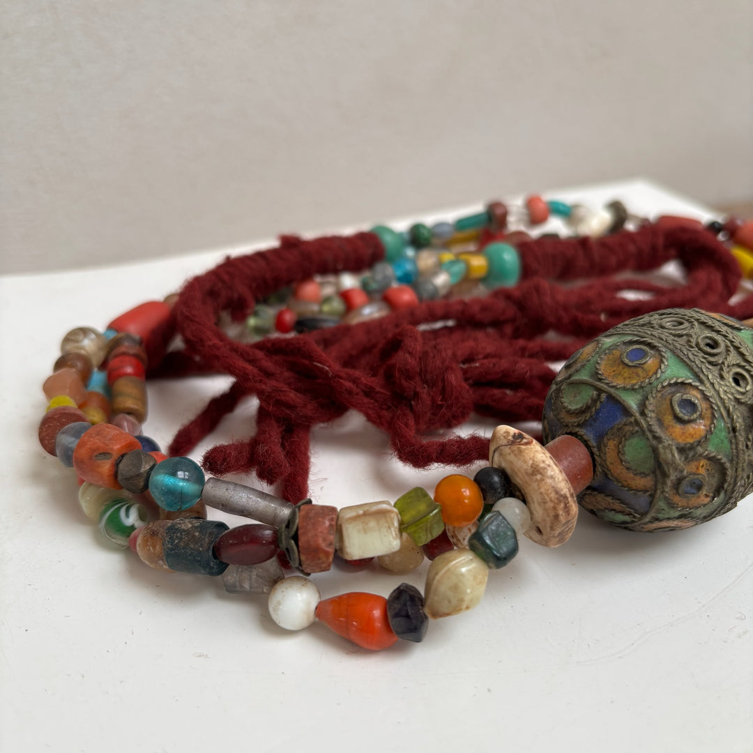 Antique Moroccan Beaded Necklace | No4