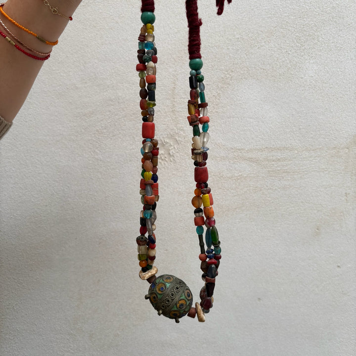 Antique Moroccan Beaded Necklace | No4