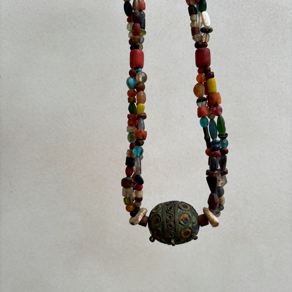 Antique Moroccan Beaded Necklace | No4