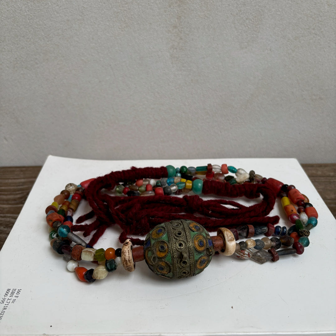 Antique Moroccan Beaded Necklace | No4