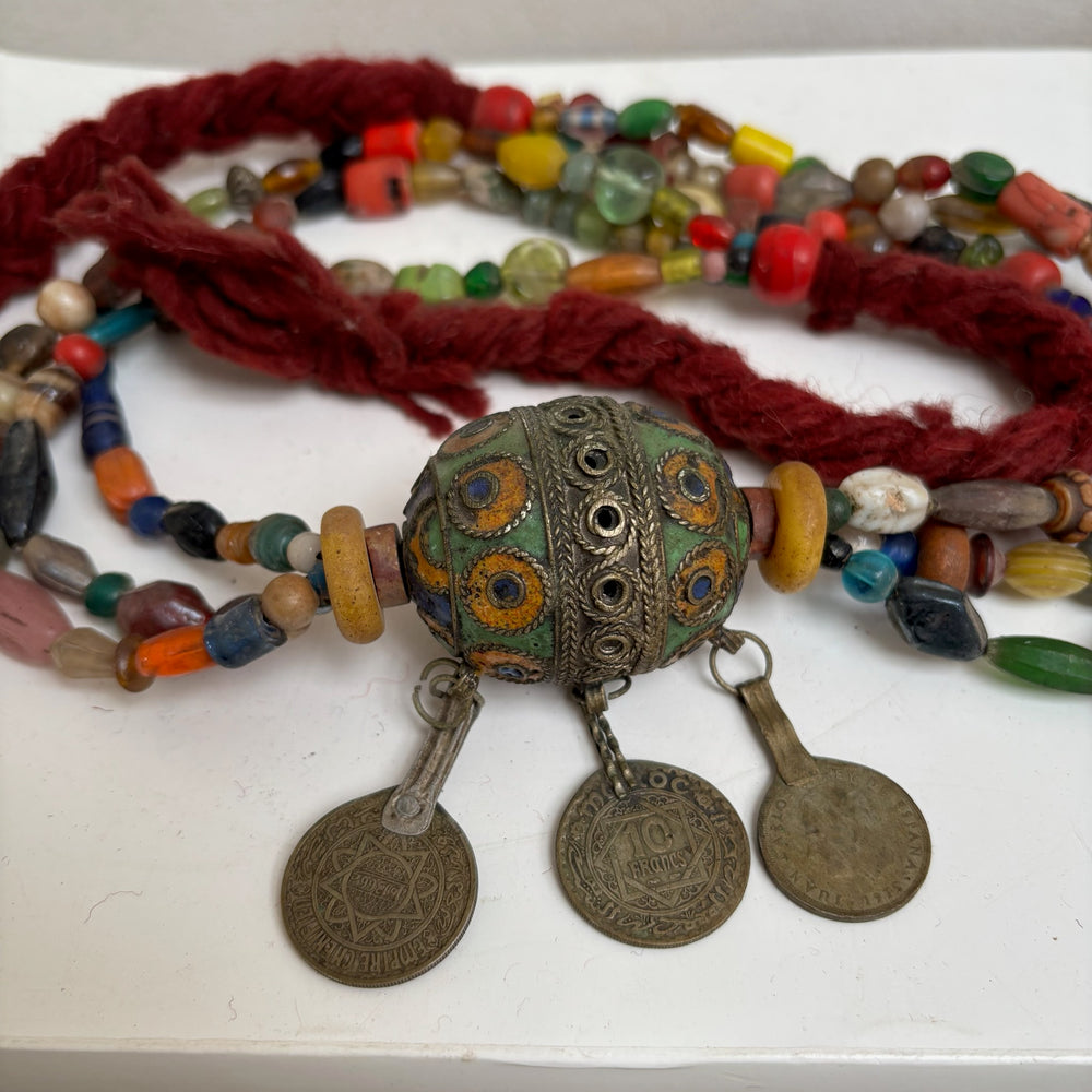 Antique Moroccan Beaded Necklace | No5