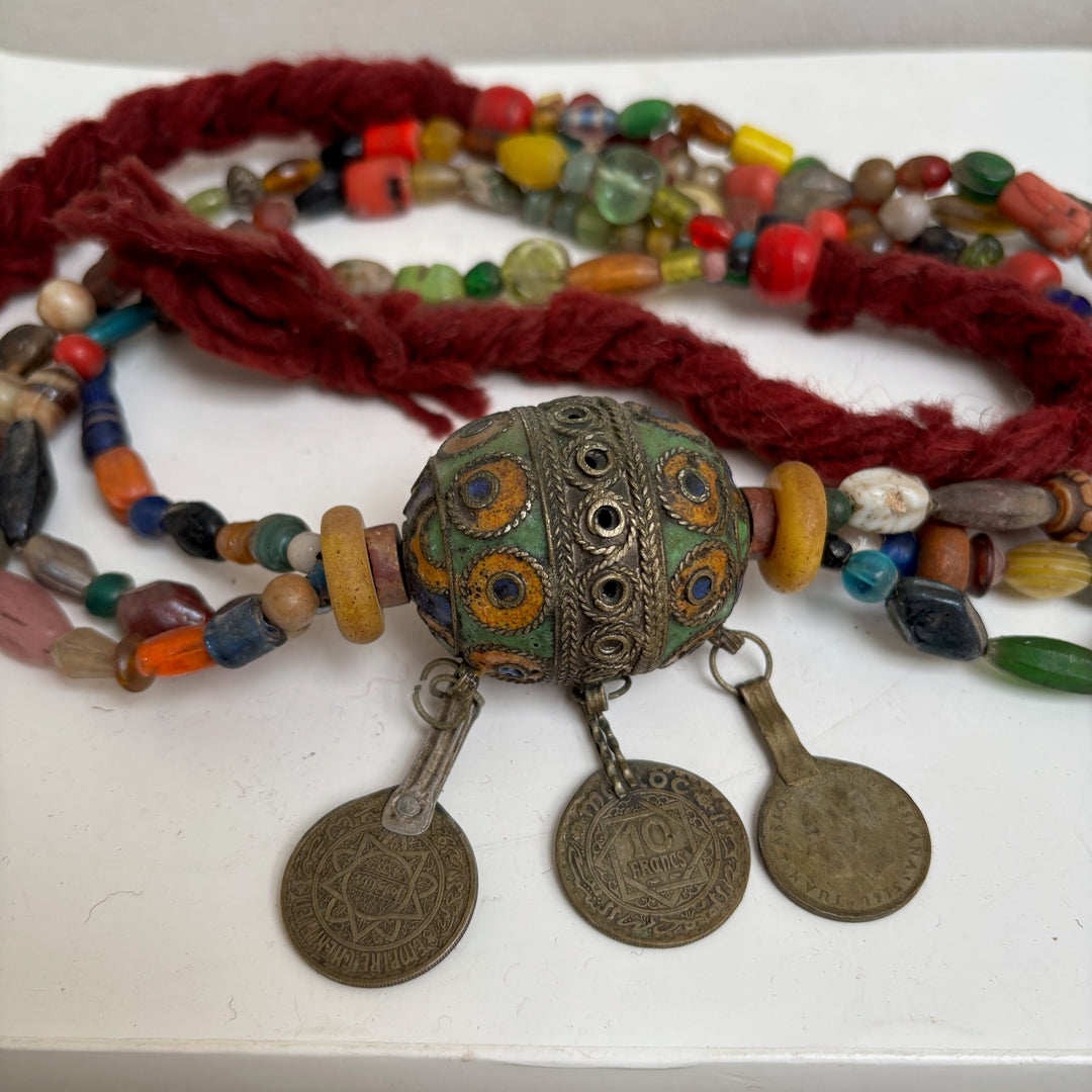 Antique Moroccan Beaded Necklace | No5