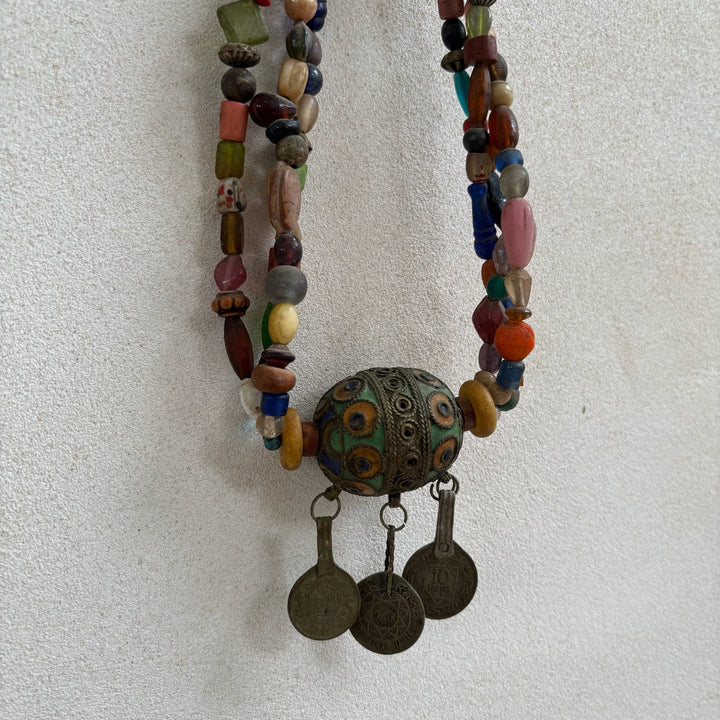 Antique Moroccan Beaded Necklace | No5