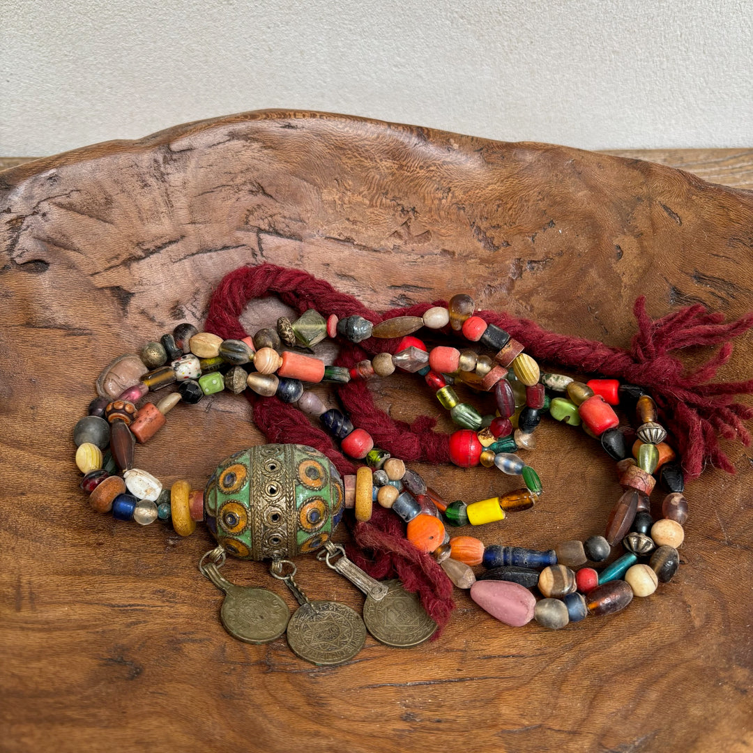 Antique Moroccan Beaded Necklace | No5