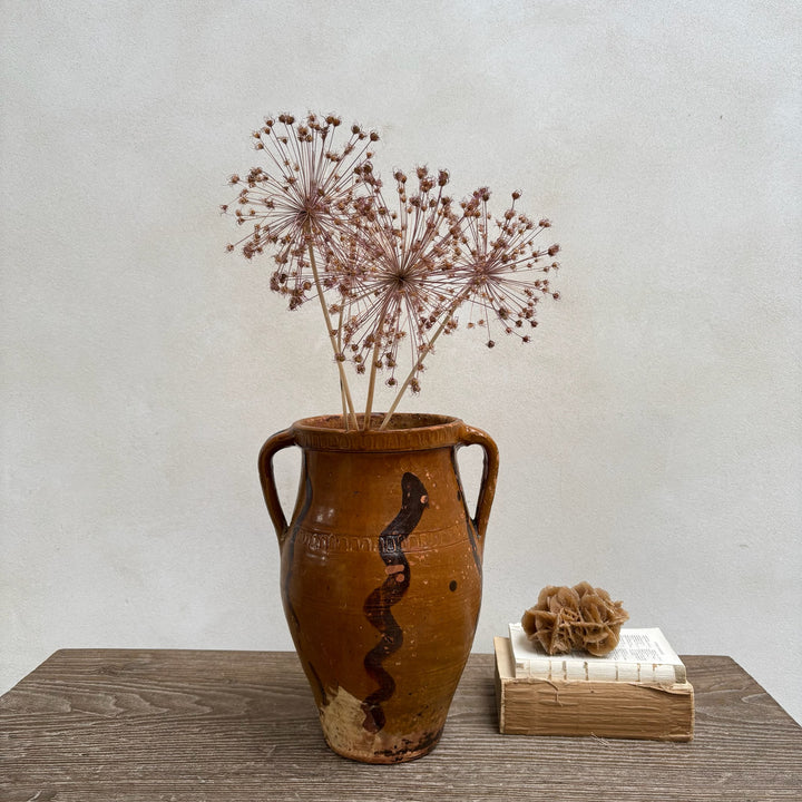 Antique Moroccan Glazed Pot | Bari