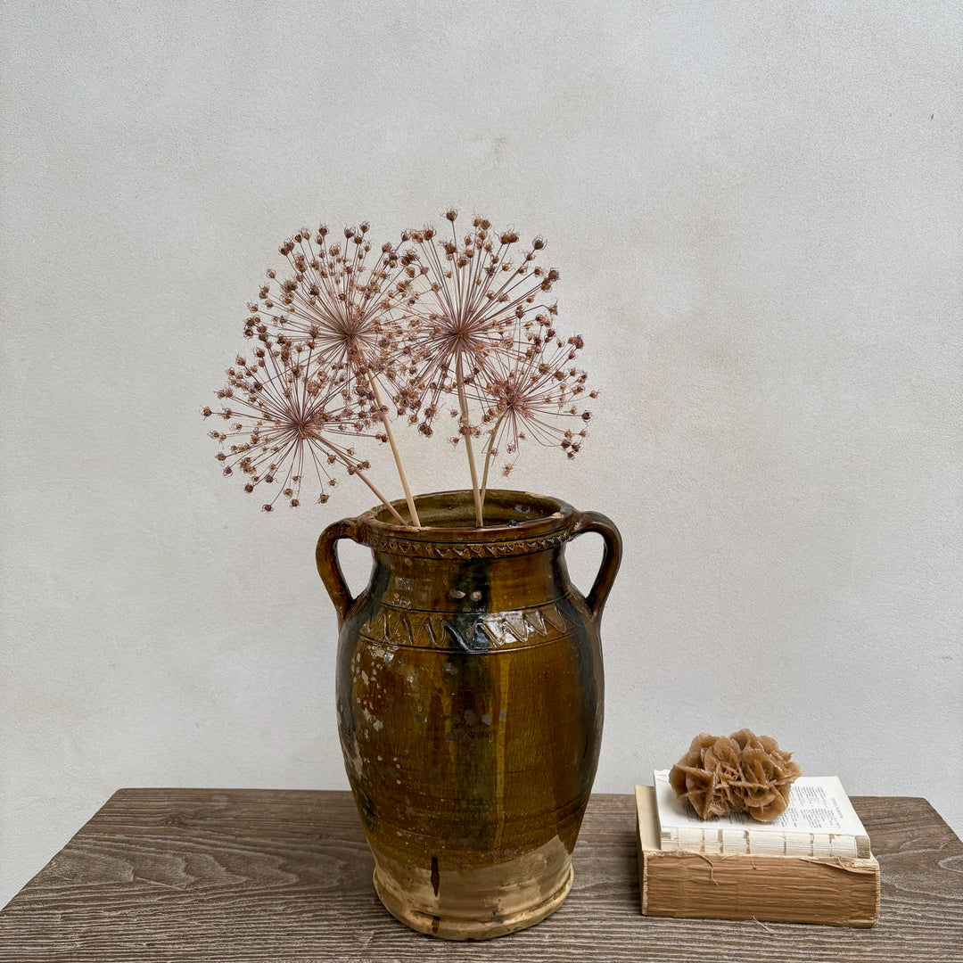 Antique Moroccan Glazed Pot | Pienza