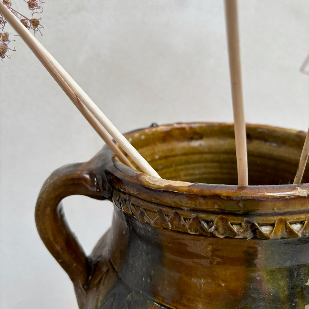 Antique Moroccan Glazed Pot | Pienza