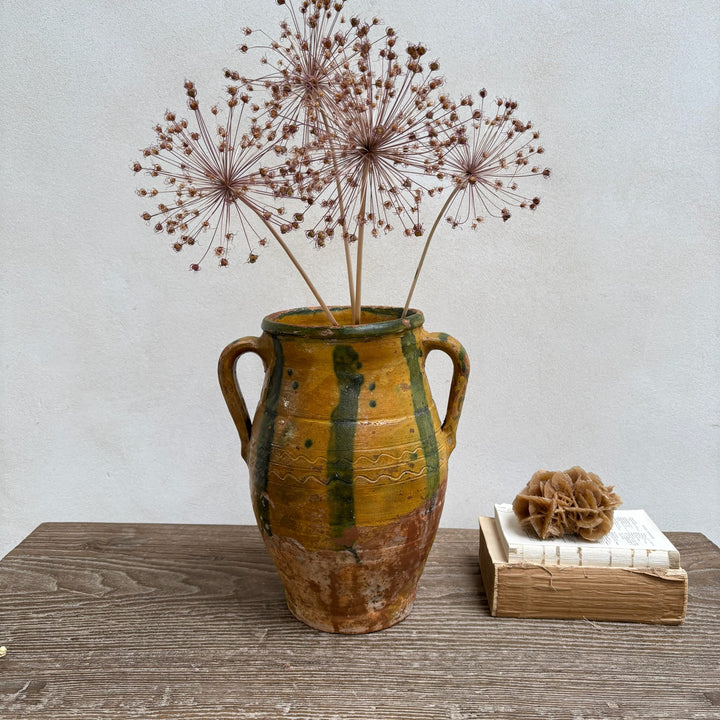Antique Moroccan Glazed Pot | Sappada