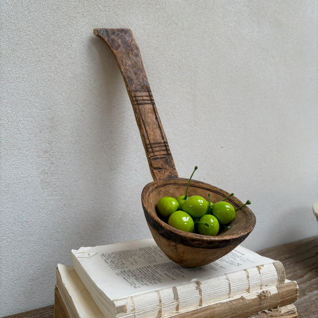 Antique Moroccan Wooden Yoghurt Ladle