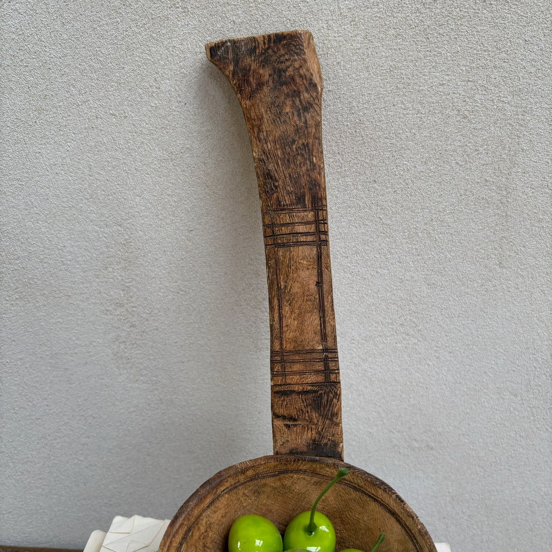 Antique Moroccan Wooden Yoghurt Ladle