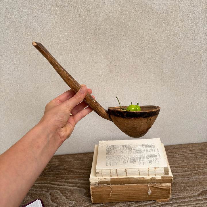 Antique Moroccan Wooden Yoghurt Ladle