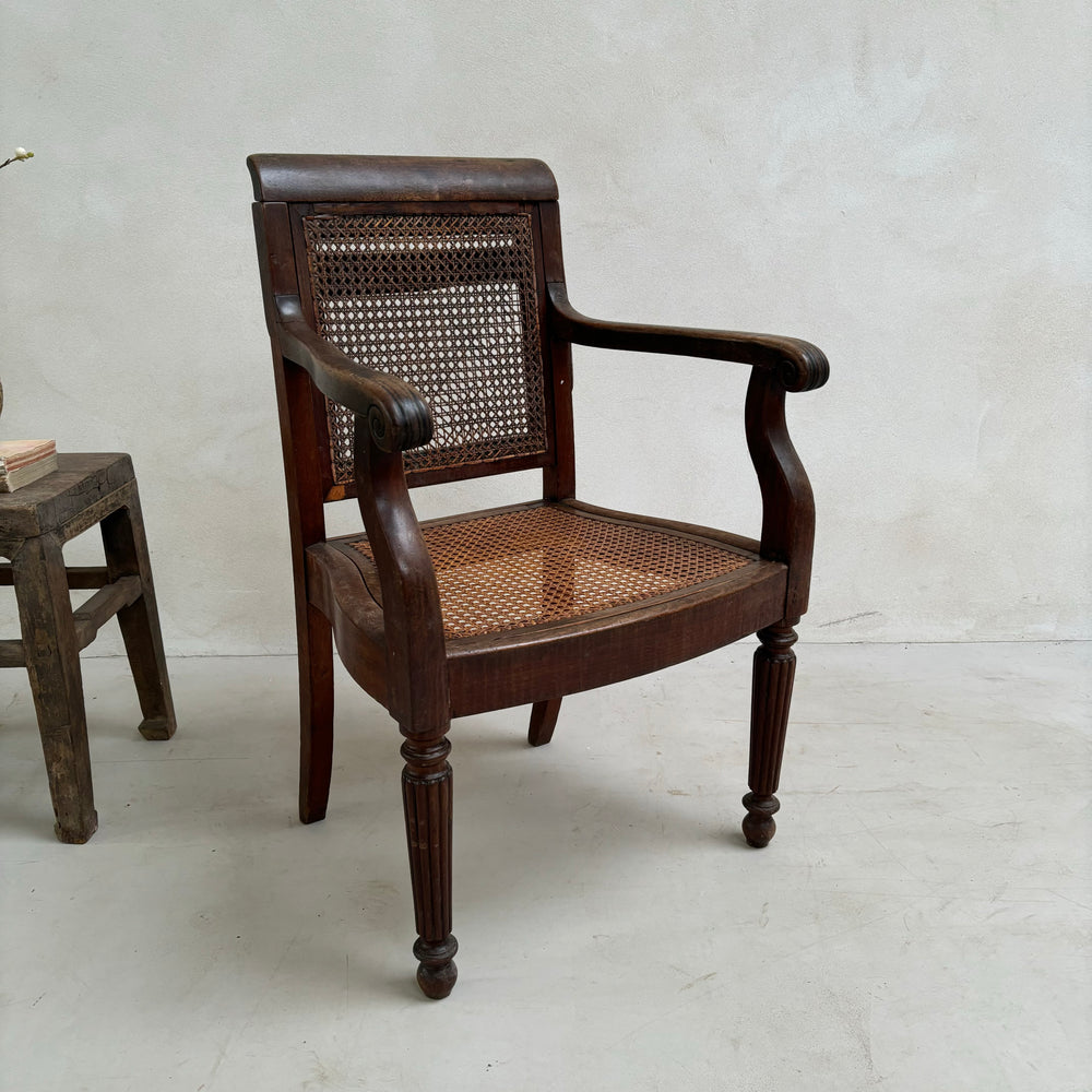 Antique Officers Cane Chair