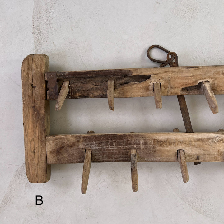 Antique Pale Timber Plough