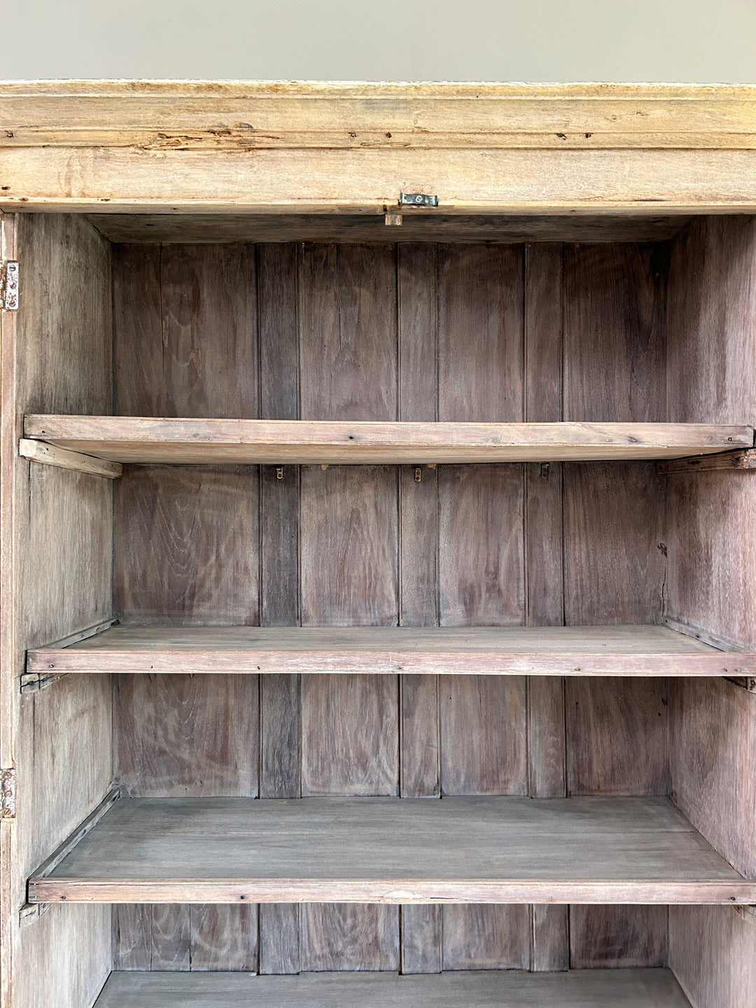 Antique Pale Wood Armoire | Rusholme 