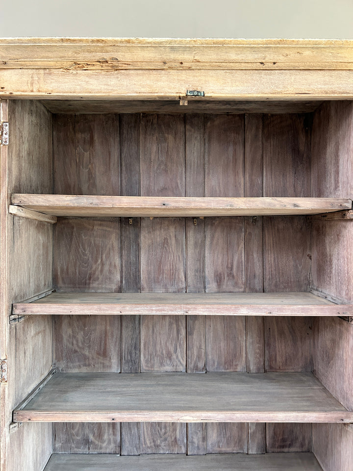 Antique Pale Wood Armoire | Rusholme 