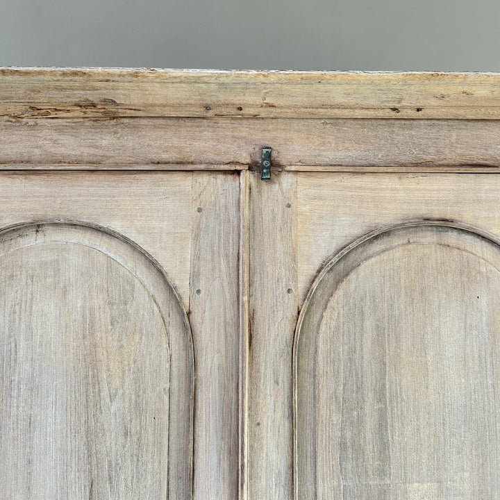 Antique Pale Wood Armoire | Rusholme