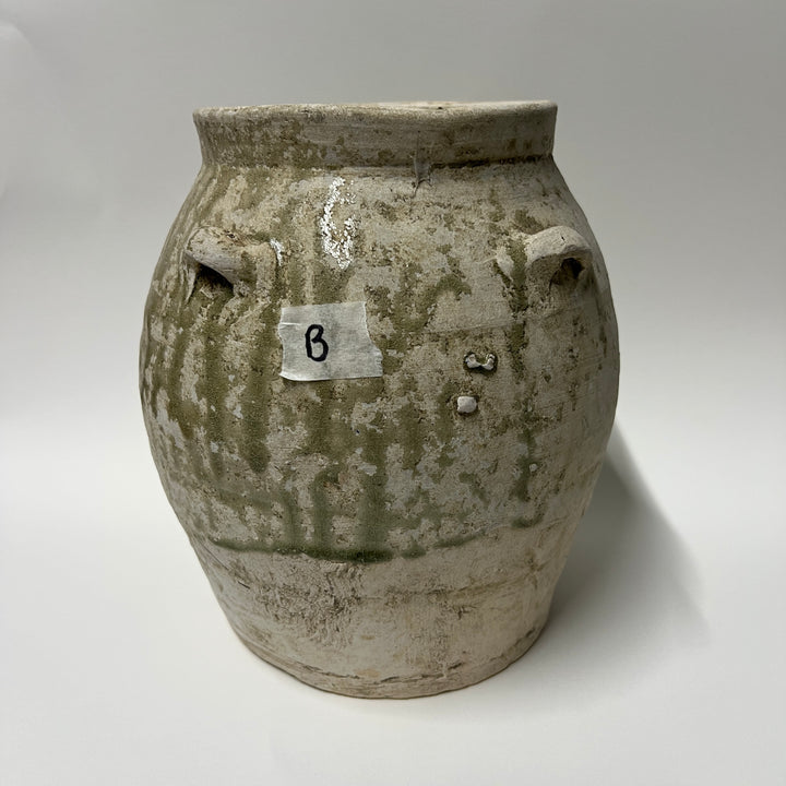 Antique Palembang Green Shipwreck Preserve Pot Medium