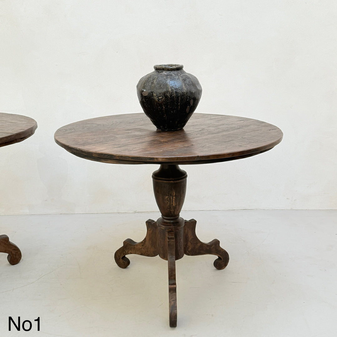 Antique Pedestal Round Tables Fenton