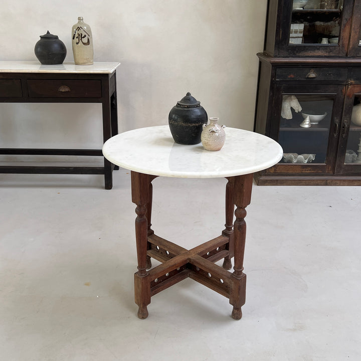 Antique Round Marble Table Vaillie