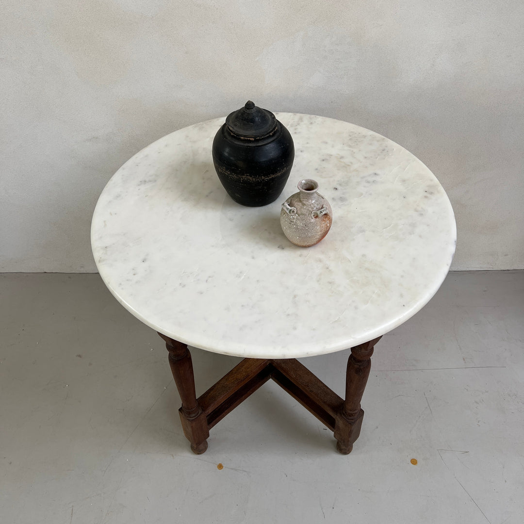 Antique Round Marble Table Vaillie