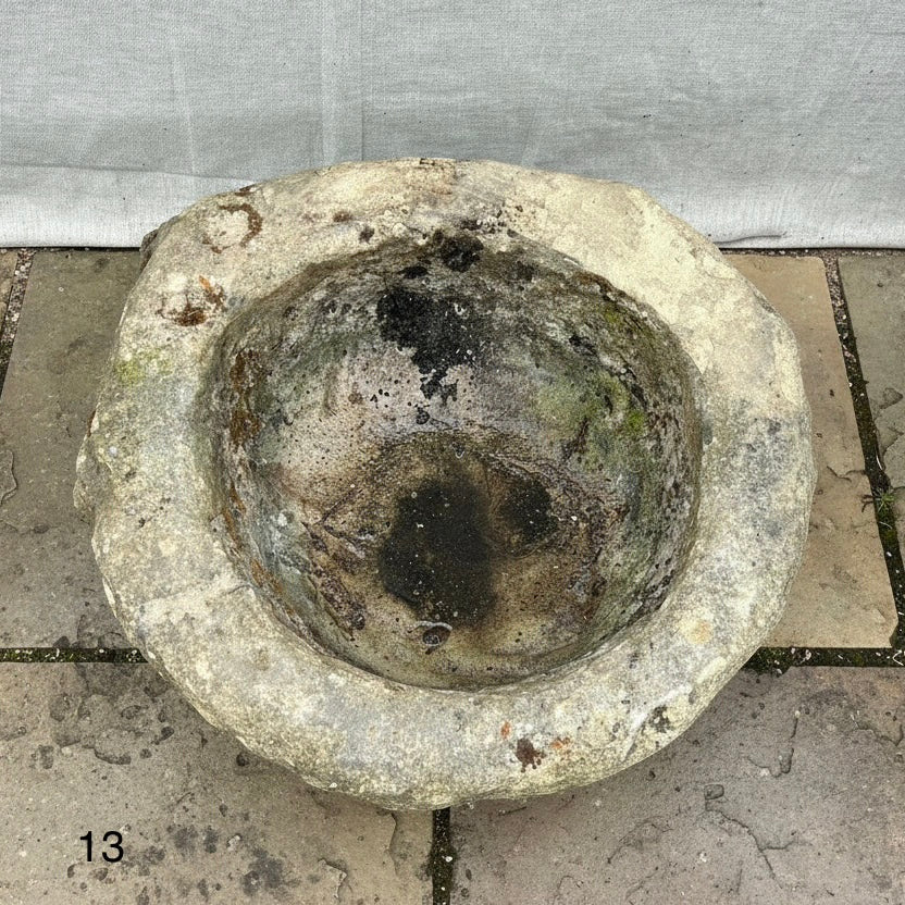 Antique Round Stone Trough 