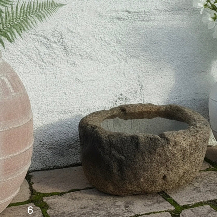 Antique Round Stone Trough