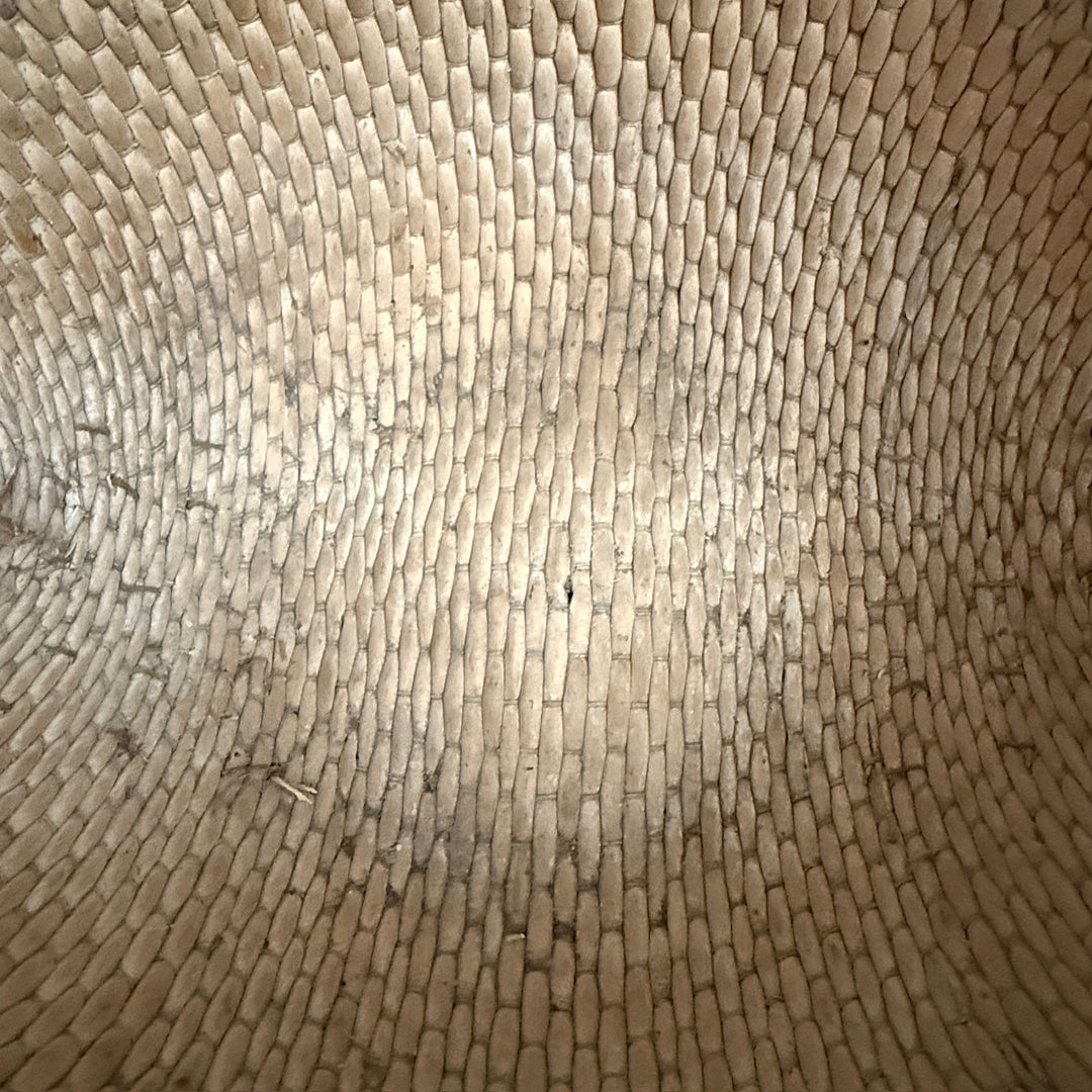 Antique Round Woven Market Basket