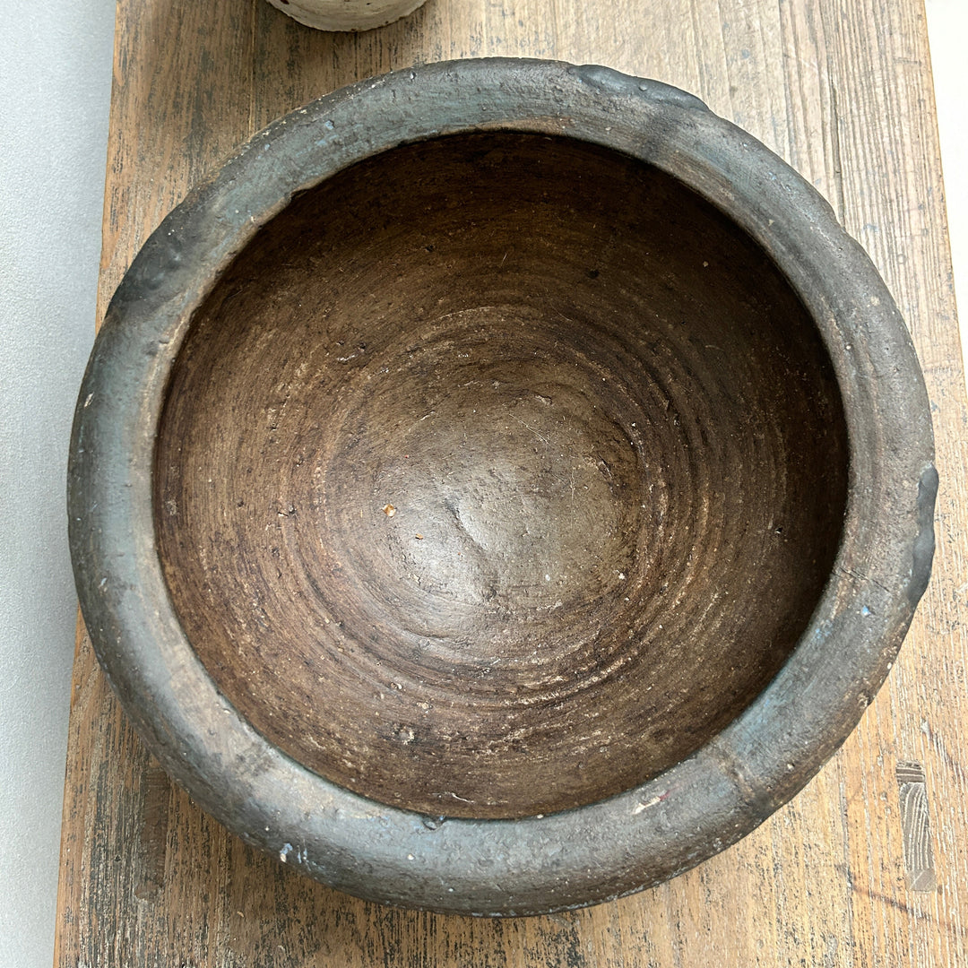 Antique Rustic Ceramic Bowl