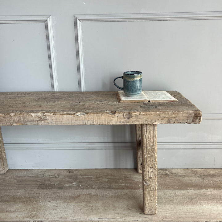 Antique Rustic Wide Bench 123cm | Parmoor 2