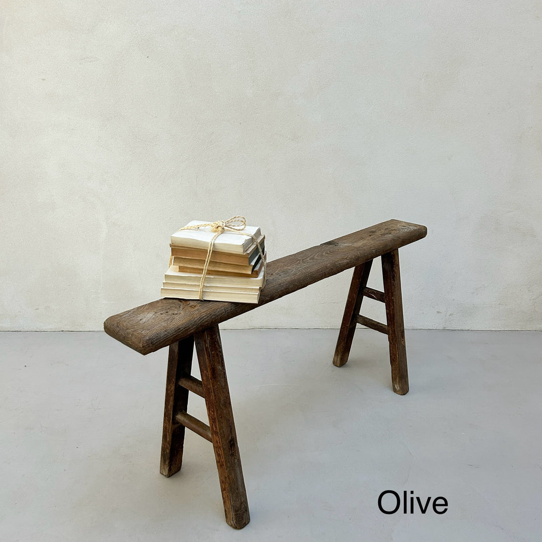 Antique Rustic Wooden Bench