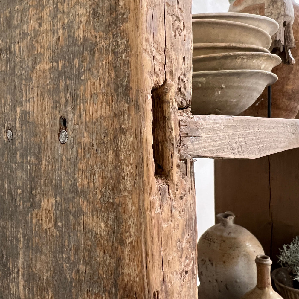 Antique Rustic Wooden Shelving | Beatrice detail