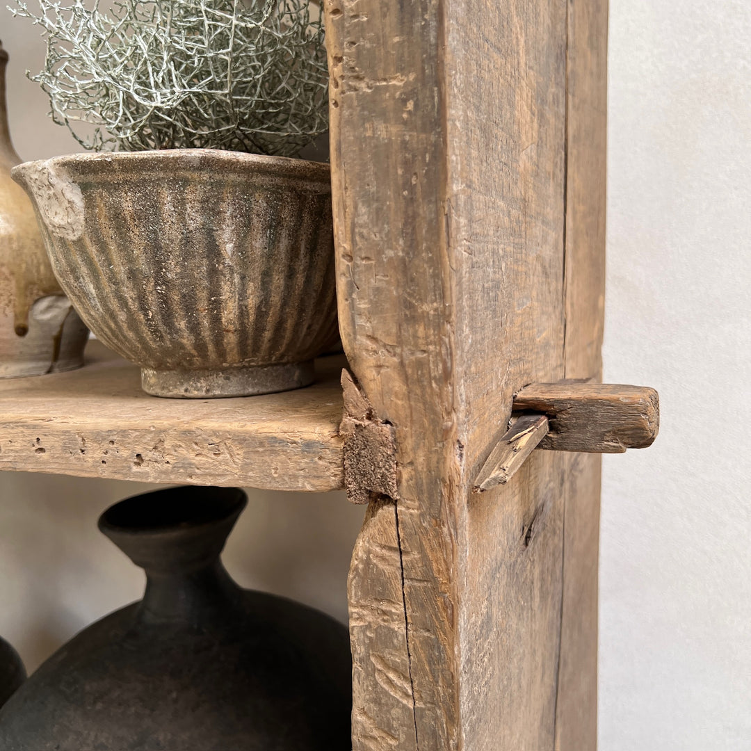 Antique Rustic Wooden Shelving | Beatrice detail