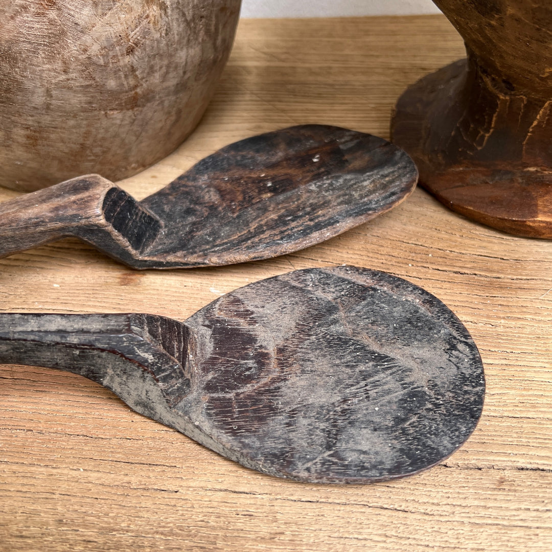 Antique Rustic Wooden Spoon5