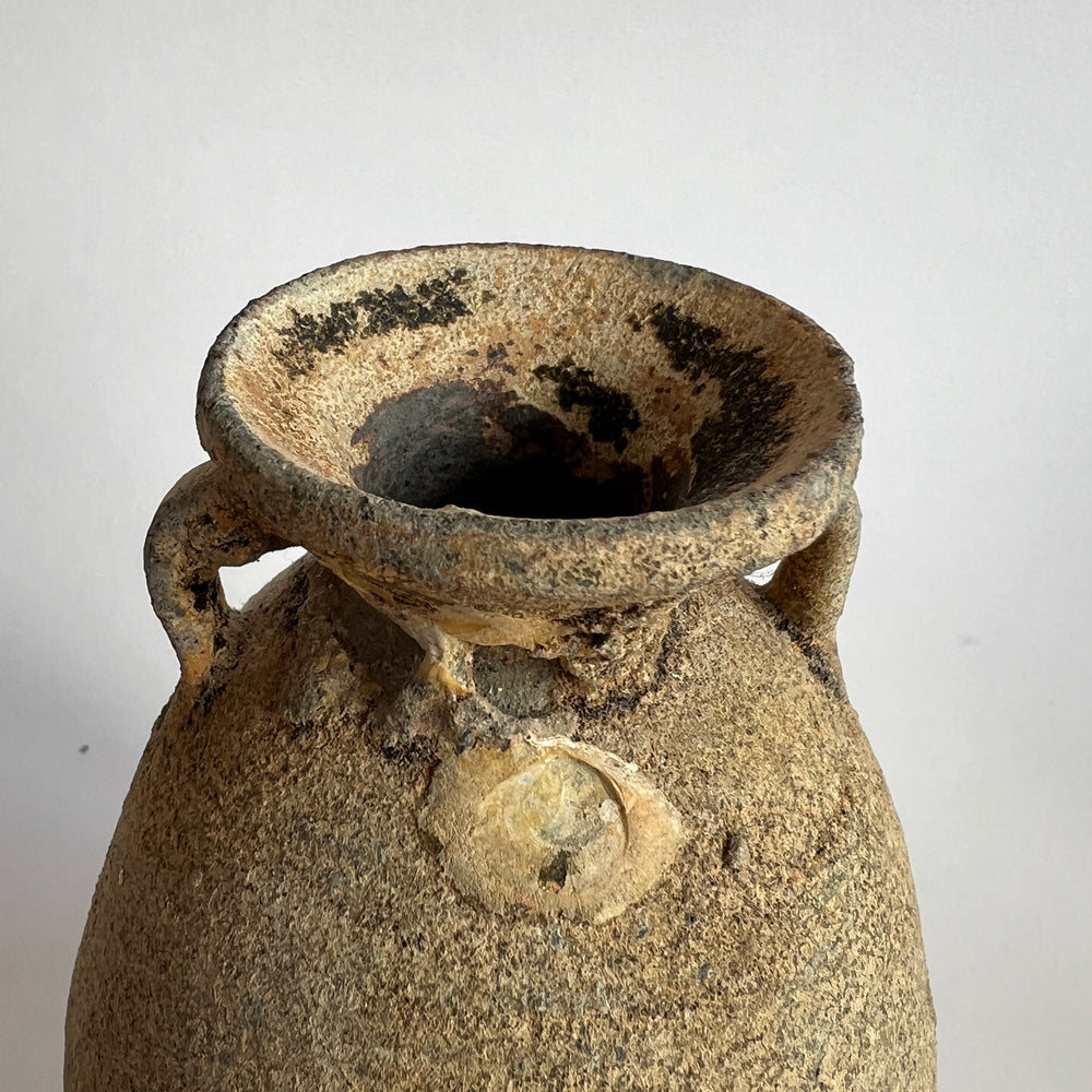 Antique Shipwreck Ring Handle Jar | Sukhothai 01