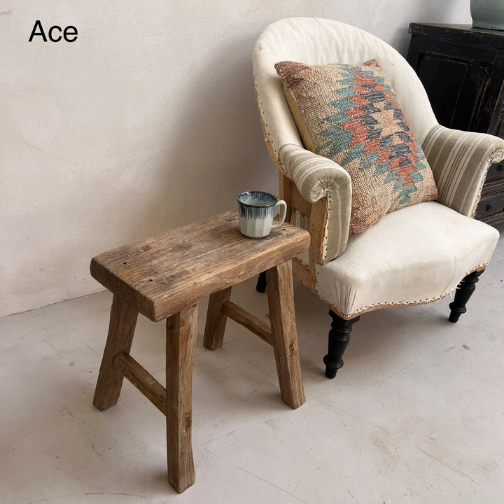 Antique Small Side Table | Large Stool (select from photo)