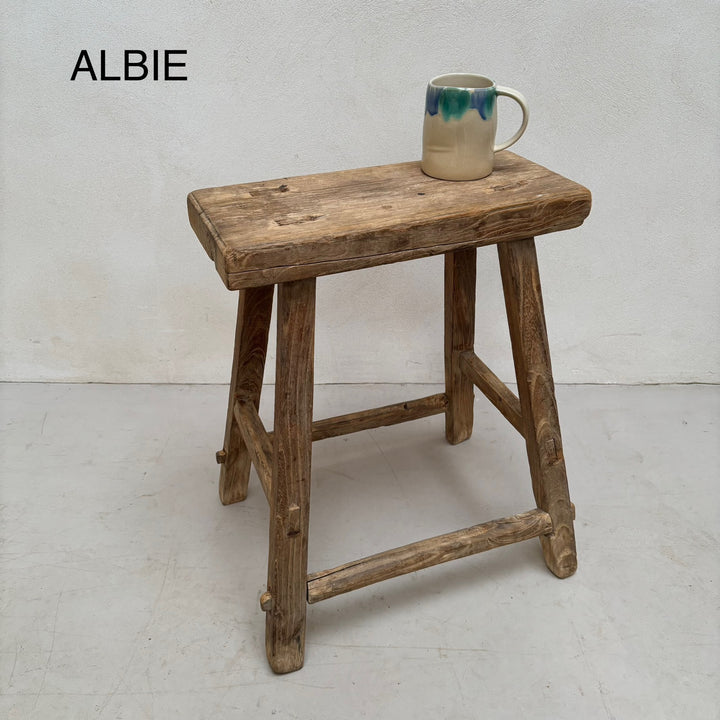 Antique Small Side Table | Large Stool (select from photo)