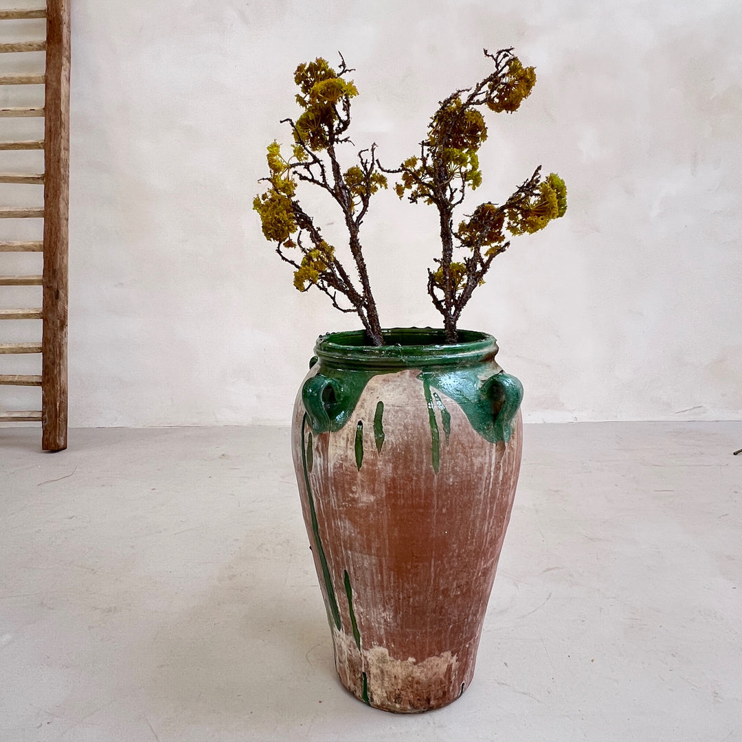 Antique Spanish Olive Urn Large | A