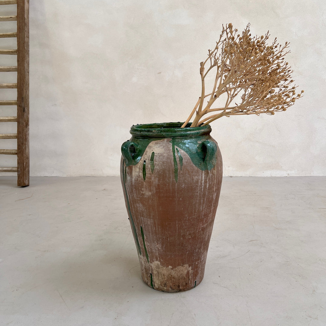 Antique Spanish Olive Urn Large | A